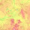 Topografische Karte Konin County, Höhe, Relief