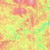 Topografische Karte Рузский городской округ, Höhe, Relief