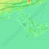 Topografische Karte Toronto Island, Höhe, Relief