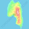 Topografische Karte Meighen Island, Höhe, Relief