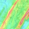 Topografische Karte Highland Lakes, Höhe, Relief