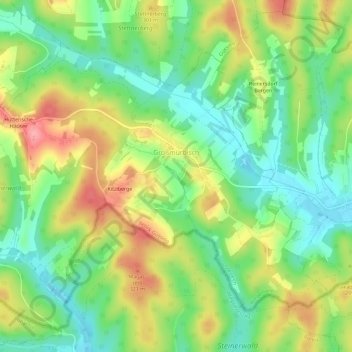 Topografische Karte Großmürbisch, Höhe, Relief