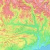 Topografische Karte Le Var, Höhe, Relief