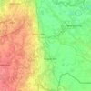 Topografische Karte Mátészalkai járás, Höhe, Relief