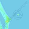 Topografische Karte Cook Island Aquatic Reserve, Höhe, Relief