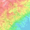 Topografische Karte Comté de Baltimore, Höhe, Relief