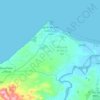 Topografische Karte Ras El Ma رأس الماء, Höhe, Relief