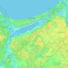 Topografische Karte Mārupes novads, Höhe, Relief