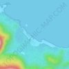 Topografische Karte Arrecifes Beach, Höhe, Relief