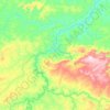 Topografische Karte Torixoréu, Höhe, Relief