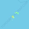 Topografische Karte Tanga Islands, Höhe, Relief