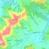 Topografische Karte Ostabat-Asme, Höhe, Relief