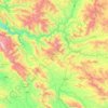 Topografische Karte Kamyaran County, Höhe, Relief