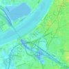 Topografische Karte Nieuw Zuid, Höhe, Relief