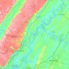 Topografische Karte Chickamauga Lake, Höhe, Relief