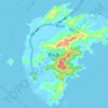 Topografische Karte 秀山岛, Höhe, Relief