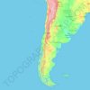 Topografische Karte Chile, Höhe, Relief