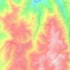 Topografische Karte rio blanco (aconcagua), Höhe, Relief