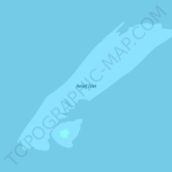 Topografische Karte Relief Islet, Höhe, Relief