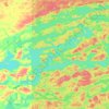 Topografische Karte Quetico Lake, Höhe, Relief