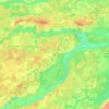 Topografische Karte Заволжское сельское поселение, Höhe, Relief