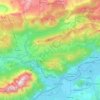 Topografische Karte Stainach-Pürgg, Höhe, Relief
