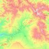 Topografische Karte Takab County, Höhe, Relief