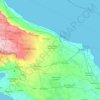 Topografische Karte Brindisi, Höhe, Relief