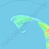 Topografische Karte Provincetown, Höhe, Relief