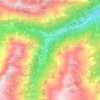 Topografische Karte Gries im Sellrain, Höhe, Relief