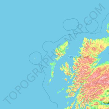 Topografische Karte Western Isles, Höhe, Relief