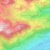 Topografische Karte Reute (AR), Höhe, Relief