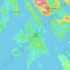 Topografische Karte Cortes Island, Höhe, Relief