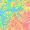 Topografische Karte Narvik, Höhe, Relief