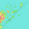 Topografische Karte Apostle Islands National Lakeshore, Höhe, Relief