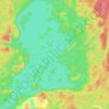Topografische Karte Lac des Iles, Höhe, Relief