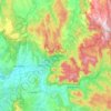 Topografische Karte Yarra Ranges National Park, Höhe, Relief