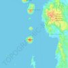 Topografische Karte Tidore Kepulauan, Höhe, Relief