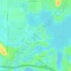 Topografische Karte Okauchee Lake, Höhe, Relief