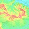 Topografische Karte Puylaurens, Höhe, Relief