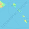 Topografische Karte Wakatobi, Höhe, Relief