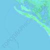Topografische Karte Fort Myers Beach, Höhe, Relief