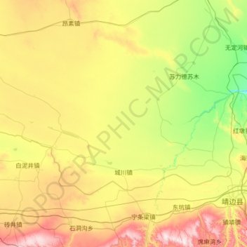 Topografische Karte Bourg de Chengchuan, Höhe, Relief