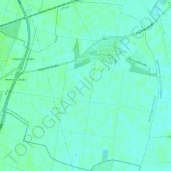 Topografische Karte Gemeinde Aderklaa, Höhe, Relief
