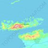 Topografische Karte Pulau Batanta, Höhe, Relief