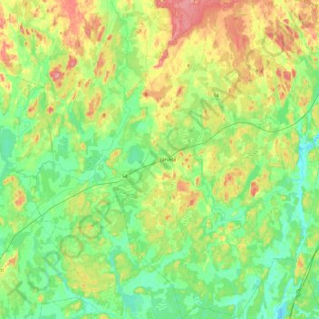 Topografische Karte Kärkölä, Höhe, Relief