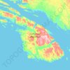 Topografische Karte ᕿᑭᖅᑕᕐᔪᐊᖅ Big Island, Höhe, Relief