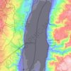 Topografische Karte Totes Meer, Höhe, Relief