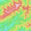 Topografische Karte Rettenegg, Höhe, Relief