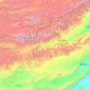 Topografische Karte 阿合奇县, Höhe, Relief